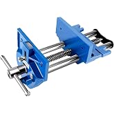COGNATIVE 7&rdquo; Quick Release Woodworking Vise, 3300LB Force | 7&rdquo; wood vise with 8&rdquo; opening, 3&rdquo; throat, quick release lever, sawtooth screw, and ductile iron fixed body