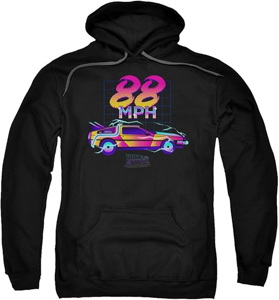 Back to The Future Mens 88 Mph Pullover Hoodie Amazon.co.uk Clothing