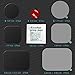 VOLPORT 3M Car Mount Adhesive and Phone Magnets Replacement Kit, 6 Pack Magic Mount Cell Phone Metal Plates with 8 Pack Double Side Round Sticky Tape Circle Sticker Pads for Dash Magnetic Phone Holder