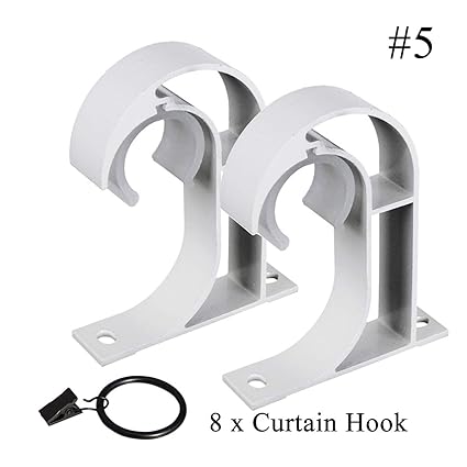 Amons Ceiling Curtain Rod Holder Curtain Bracket Aluminum Material