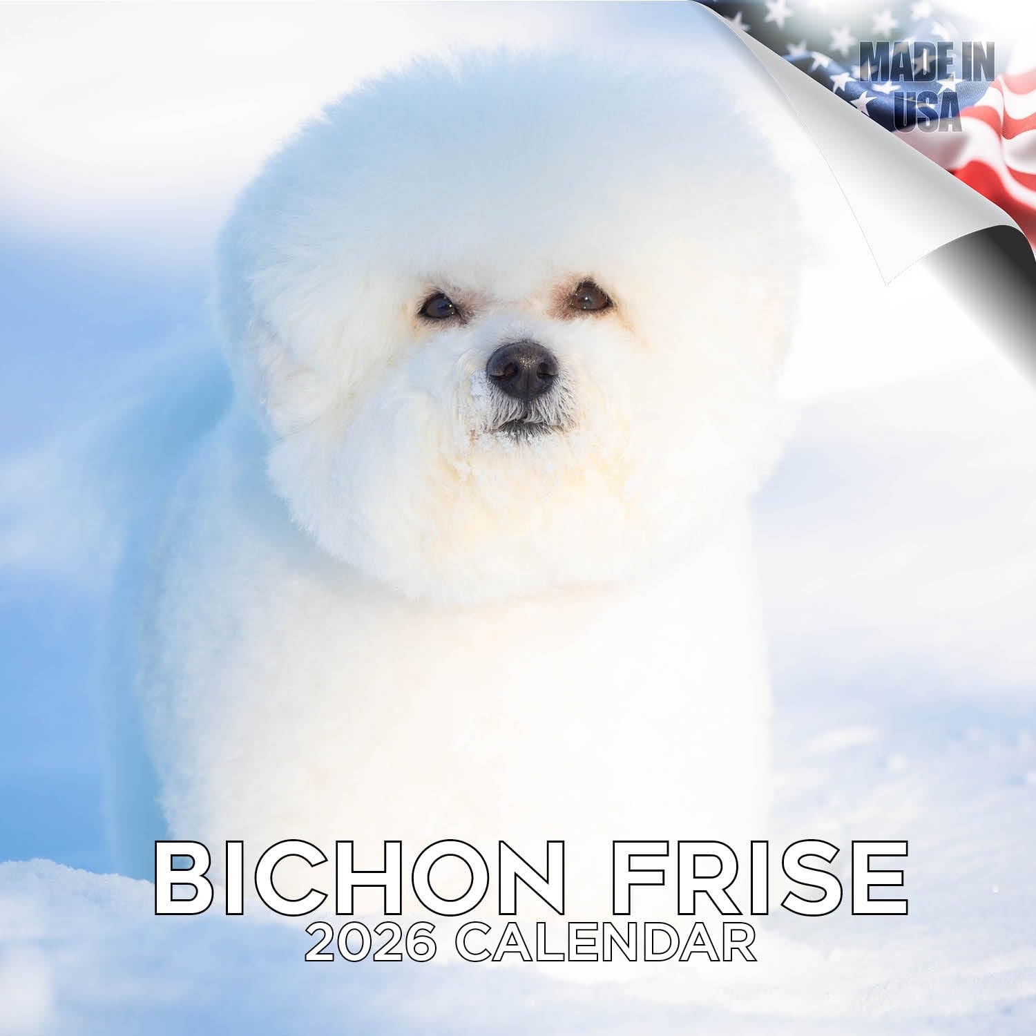 2022 2023 Bichon Frise Calendar,Dog Breed Monthly Wall Calendar,Bichon Frises Calendar,12"x24" Opened,Thick No-Bleed Paper,Giftable,JUNE 22,DEC 23 19 Month — image 1
