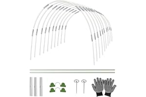 Cool Area Greenhouse Hoops Garden Hoops Garden tunnel Grow Tunnel Greenhouse Tunnel DIY Greenhouse for Raised Beds Row Cover, 50pcs