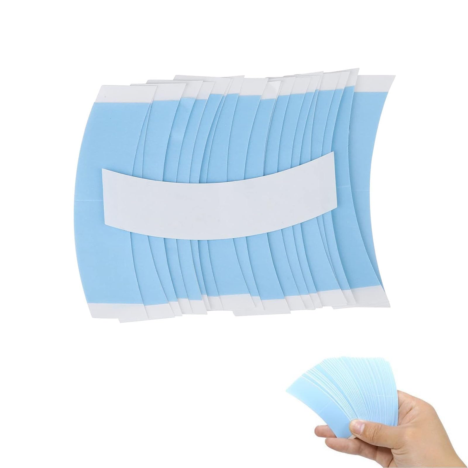 40 Pcs Wig Tape, Extra Strong Double Sided, Toupee Tape for Lace Front Wigs (Blue)