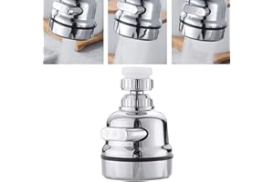 ONESWI Kitchen Sink Aerator, 360-Degree Swivel Faucet Aerator, Water Saving Faucet with Gasket Faucet Replacement Part for Kitchen,Bathroom - 3 Spray Modes Adjustment