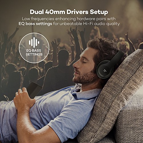 TaoTronics-Wireless-Headset-Over-Ear-Headphones-with-Lightweight-Memory-Foam-Ear-Pads-Dual-40mm-Drivers-35mm-AUX-On-Ear-Controls-EQ-Bass-15-Hour-Audio-Playback