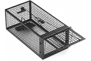 WEIANG Mouse Trap, Humane Chipmunk Cage Trap for Indoors and Outdoors, Rat Trap No Kill Live Catch and Release/Reusable,Mouse