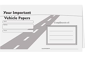 DONKEY AUTO PRODUCTS Vehicle Papers Wallets - Car Document Holders - Black (50 Pack)