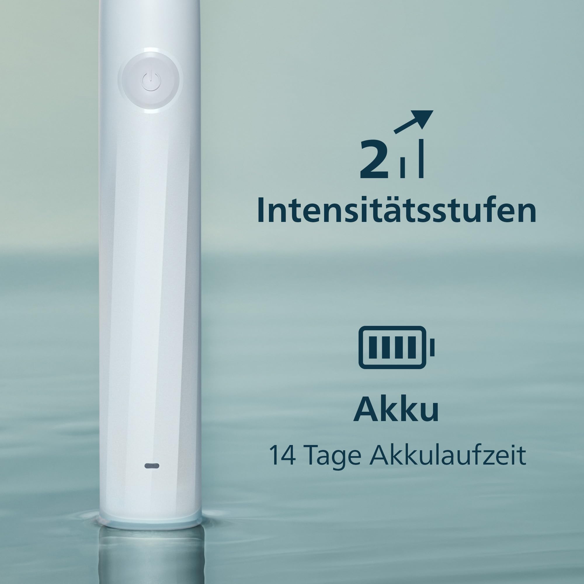 Philips Sonicare Series 2100 Elektrische Zahnbürste – Schallzahnbürste mit zwei Intensitätsstufen, EasyStart-Funktion, SmarTimer, 14 Tage Akkulaufzeit, Weiß, Modell HX4021/01, [Neu] 4