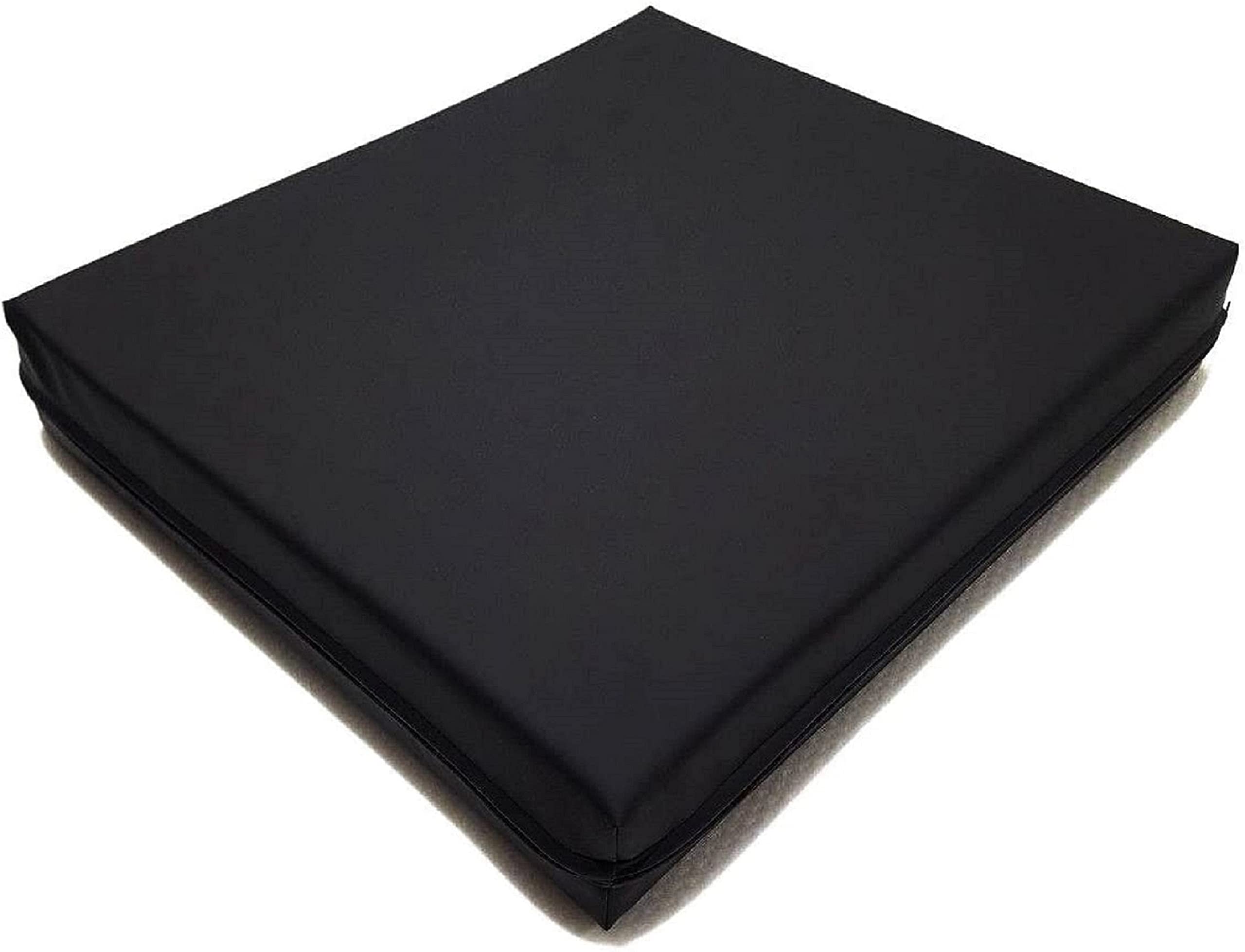 Top Style Collection Garden Seat Pads Garden Seat Cushions Waterproof Outdoor Seat Cushions Rattan Cushions Chair Seat Pads Garden Patio Chair Cushions (43cm X 47cm X 5cm, Black)