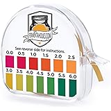 Kombucha Instant Read pH Strips Dispenser - pH Range 0-6 - 15 ft Roll | 180 1" Inch Strips | Single Roll | Food Service…