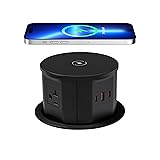 ANNQUAN 20 Amp Pop Up Countertop Outlet with 15W