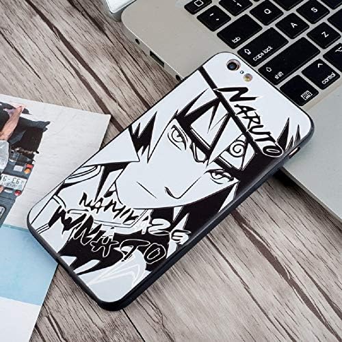 Luxury Black White Naruto Sasuke Kakashi Phone Case for iPhone X 8 7 Plus XR XS Max (6, iPhone 7Plus/8Plus)