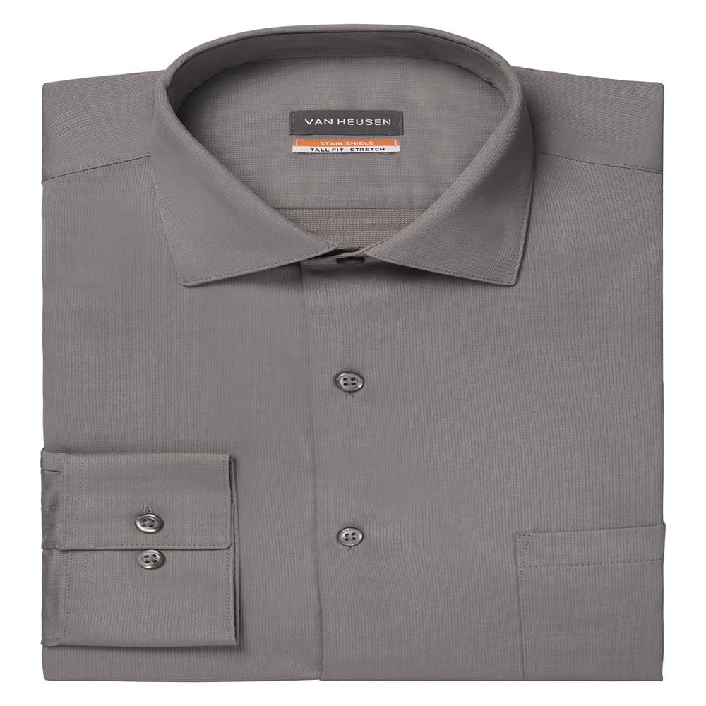 Van Heusen Men's Size Fit Dress Shirt Stain Shield