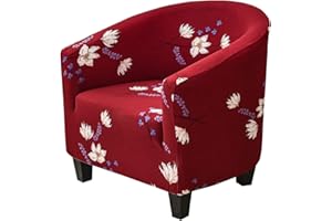 CRFATOP Club Chair Slipcover Stretch Tub Chair Cover Armchair Slipcovers Non-Slip Tub Chair Slipcover Couch Cover Elastic Sofa Cover for Bar Counter Living Room,A06