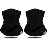 Dymex 2 PCS Kids Neck Warmer Gaiter Winter Fleece Neck Cover Balaclava Windproof Face Cover Mask for Ski Motorcycle