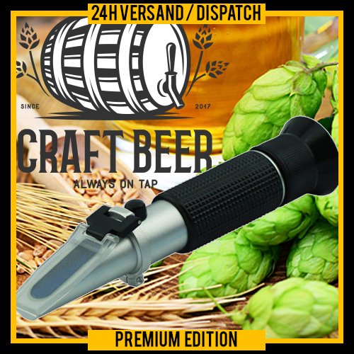 OCS.tec HAND REFRACTOMETER SUGAR CONTENT BREWING OF BEER BREWER LIQUID ATC R04