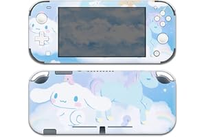 BelugaDesign Dog Anime Switch Skin | Cute Pastel Sticker Wrap Vinyl Decal | Cinnamon Roll Kawaii Japanese Cartoon Game l Compatible with Nintendo Switch (Switch Lite, Blue)