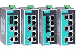 MOXA EDS-208A Unmanaged Ethernet Switch with 8 10/100BaseT(X) Ports, -10 to 60°C Operating Temperature | EDS-208A Series