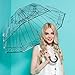 Kung Fu Smith Birdcage Transparent Clear Dome Bubble Rain Stick Umbrella
