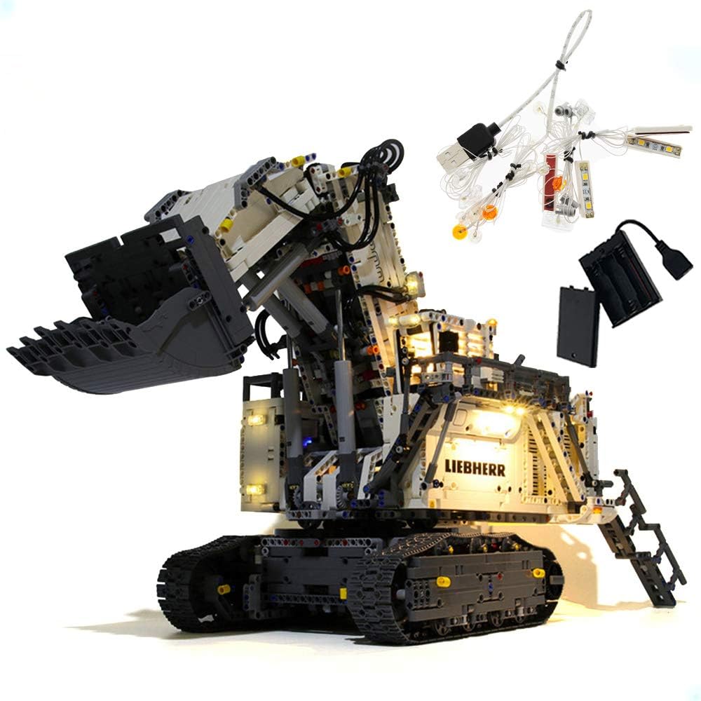 GEAMENT Bricks Light Kit for Technic Liebherr R 9800 Excavator