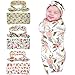 Newborn Baby Swaddle Blanket and Headband Value Set,Receiving Blankets