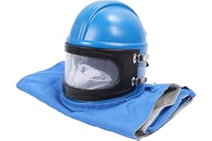 Sandblaster Helmet Safe Air Feed Sandblast Helmet, Sandblasting Helmet with Air Supply Sandblaster Air Supplied Safety Sandbl