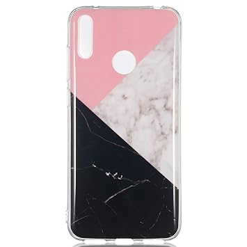 Lomogo Huawei Y7 2019/Y7 Pro 2019 Case Soft Silicon Case Shockproof Anti-Scratch Marble Case Cover for Huawei Y7 Prime 2019/Y7Pro 2019 - LOYHU190235 L7