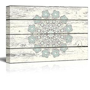 Decorative Patterned Art with Flowers