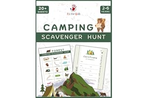 Camping Scavenger Hunt for Kids: Exciting Forest, Mountain, and Lakeside Adventures with Completion Certificates | Fun Outdoo