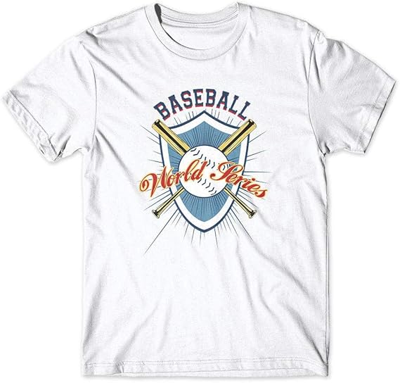 Baseball Emblem TShirt. 100 Cotton Premium Tee Clothing