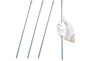 DIHZOKS 1/4" Square Steel Bar Stock Cold Drawn Steel Bar 1/4 X 1/4 X 12 Inches Zn Coated Keyway Flat Metal Key Stock 4 Pcs