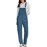 luvamia Corduroy Overalls for Women Bib Straight Leg Baggy Carpenter Adjustable Strap Fall Jumpsuit Overalls with Pocket