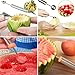 AttoPro 【Clearance sales】 Watermelon Slicer Cutter Corer Server Knife,Melon Baller Scoop Fruit Carving Knife(2 in 1),Bonus 5 Fruit Forks-Premium Thicker Stainless Steel-Dishwasher Safe Kitchen Tools