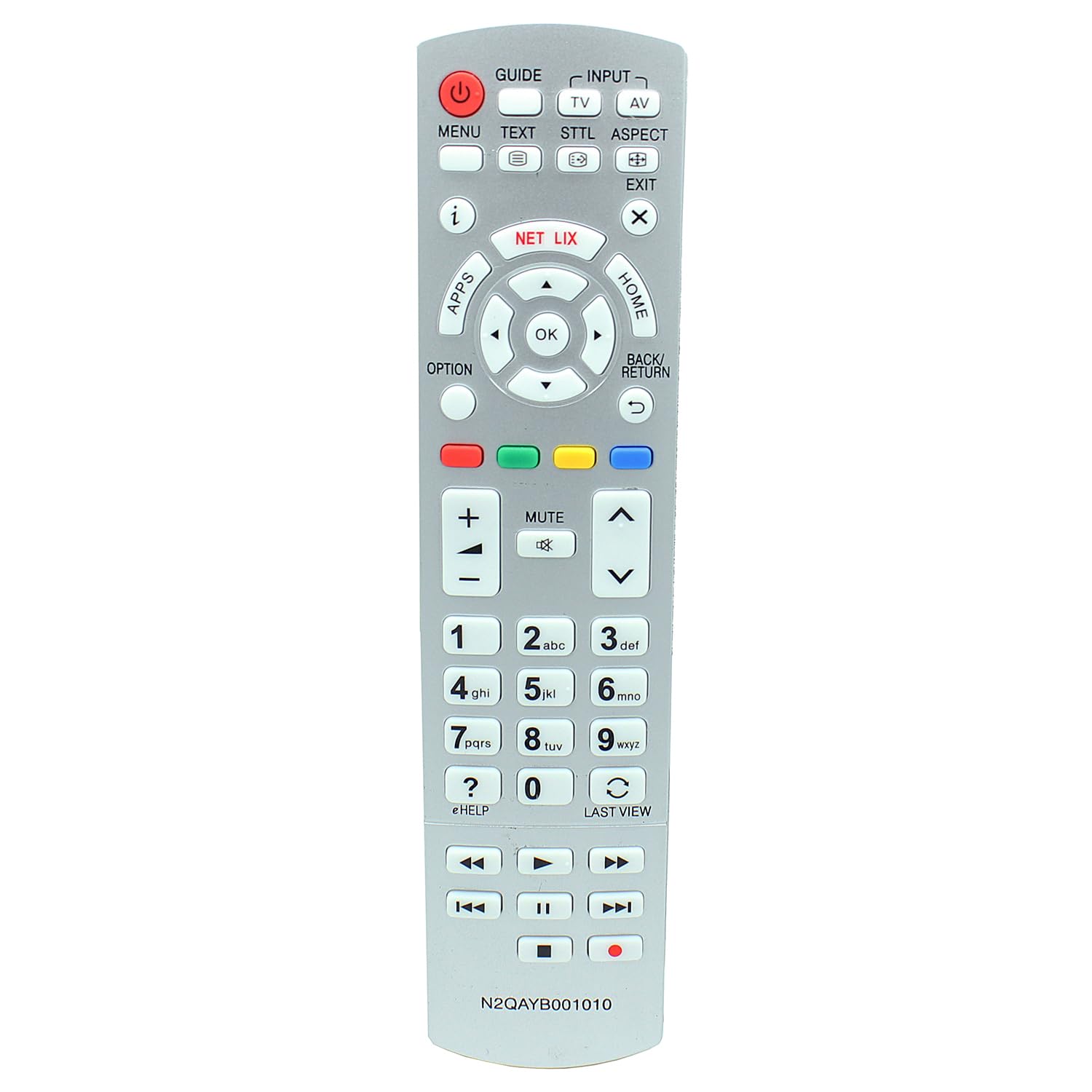 N2QAYB001010 Remote Control Replacement for Panasonic TV TX-32DSN608 TX-32DST606 TX-32DSW504S TX-32DSX609 TX-40CS620E TX-40CS630E TX-40CSF637 TX-40CSN638 TX-40CST636 TX-40CSW524 TX-40CSW524-S
