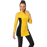 Women Cosplay Uniform Jacket Costume Halloween Outfit Suit Slim Fit Top Shirt