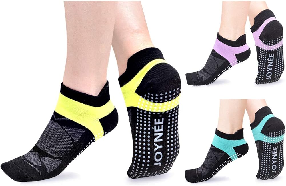 JOYNÉE NonSlip Yoga Socks for Women with Grips,Ideal for