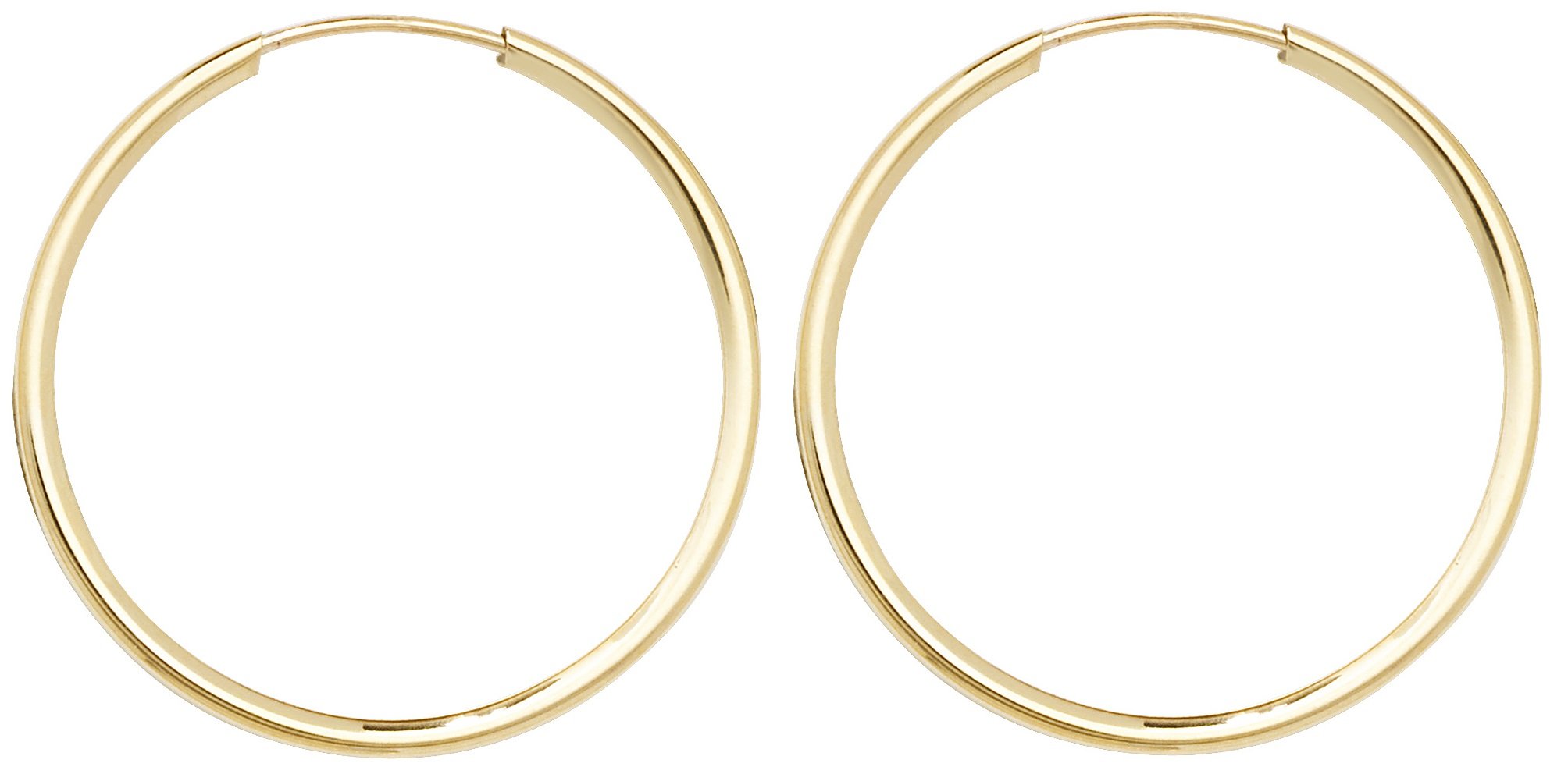 9ct Gold Ladies Sleeper Earrings - 25mm WJS3858MM25