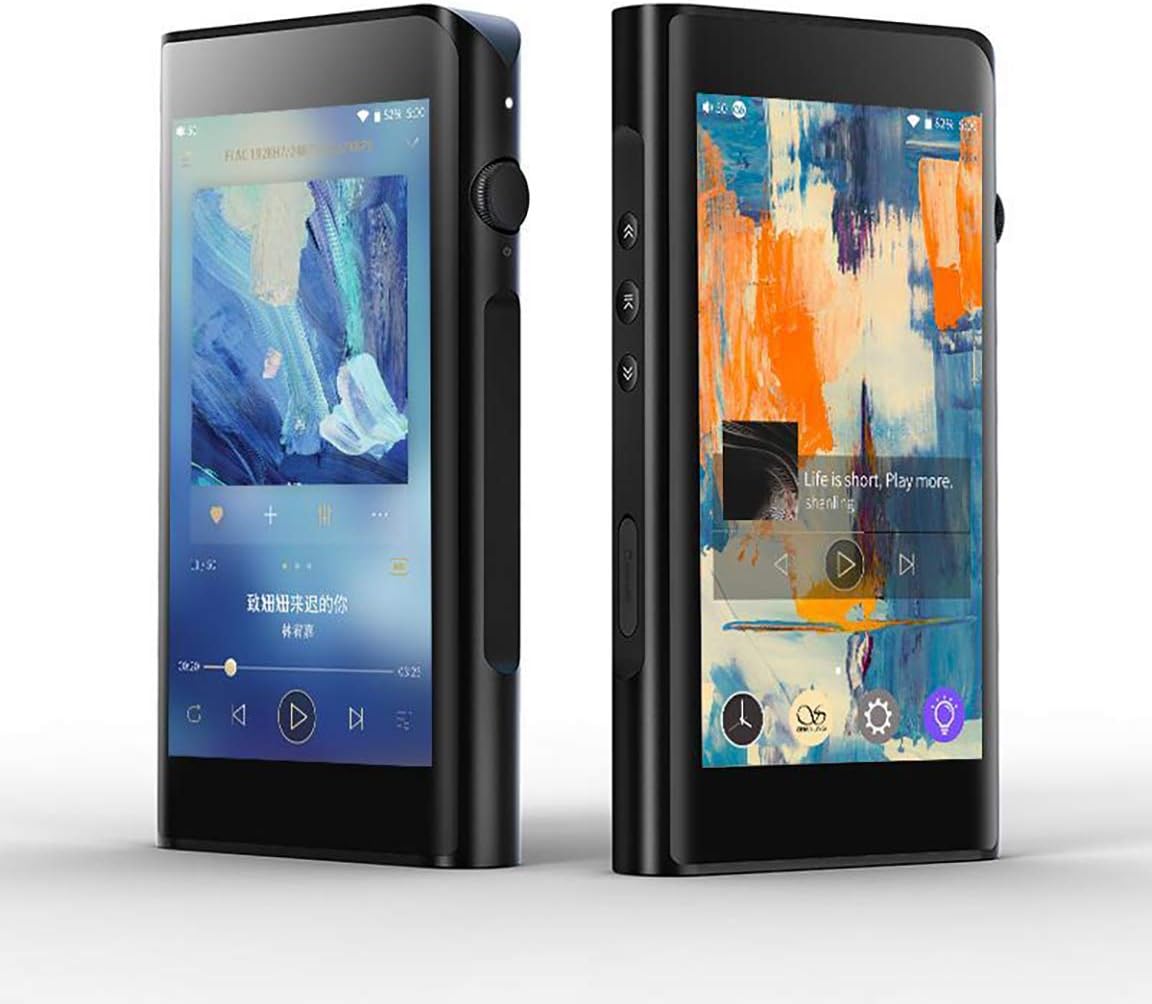 Shanling M6 Portable Wireless Digital Audio Player & USB DAC [Dual AKM AK4495SEQ DAC], Hi-Res Audio, Balanced Output, Two-Way Bluetooth, 3.5mm/2.5mm balanced/4.4mm - Black