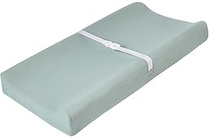 QUENESS Muslin Changing Pad Cover for Baby Boys Girls, Ultra Soft Breathable Diaper Changing Table Pad Cover, Neutral Fitted Changing Pad Sheets