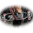 Ghost Boards: Clear Acrylic Longboards with Light up LED Wheels. Non-Slippery, Super Durable. 40" Longboard Skateboard Great for Beginners to Experts. Easy to Ride, 9" Wide.