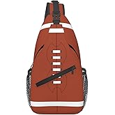 Xtmunole Football Sling Backpack Crossbody Shoulder Bag Purse Chest Bag for Men Women A