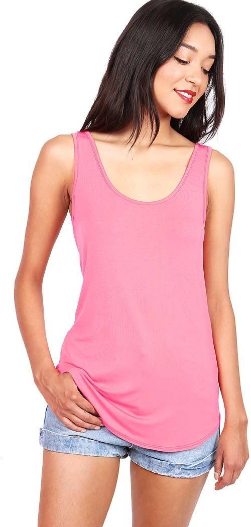 Women's Basic Stretchy Tank Top, USA Made
