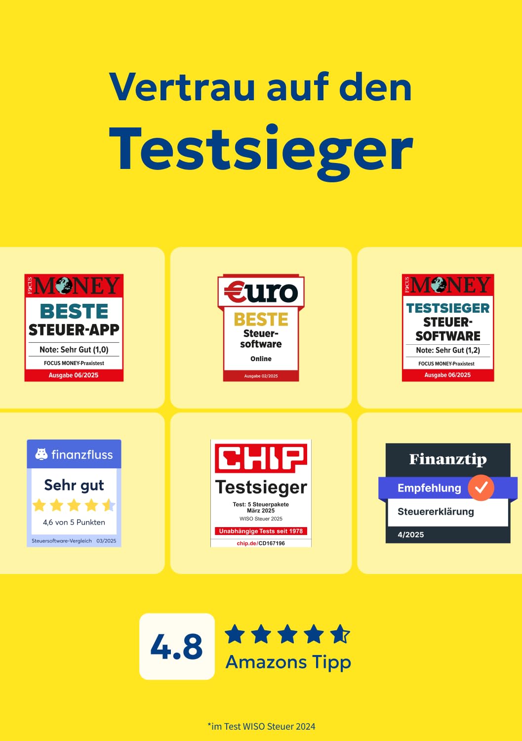 WISO Steuer 2026 Amazon Exclusiv (für Steuerjahr 2025) Für Windows, Mac, Smartphones und Tablets | Digitaler Download 4