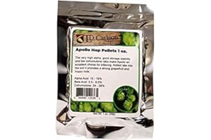 HopUnion COMINHKPR104129 Hop Pellets for Home Brew Beer Making (Apollo) 1 oz., Green