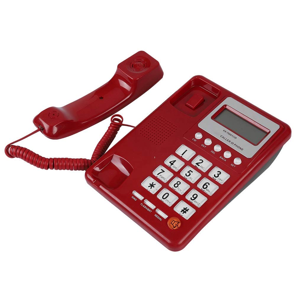 Garsent Wired Telephone, Wired Fixed Telephone with Display, Real-time Caller ID for Office, Home, Hotel.