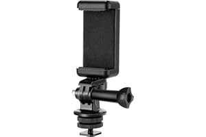 NEEWER Camera Hot Shoe Phone Holder, Action Camera Adapter Compatible with DJI GoPro Insta360, Phone Tripod Mount w Cold Shoe