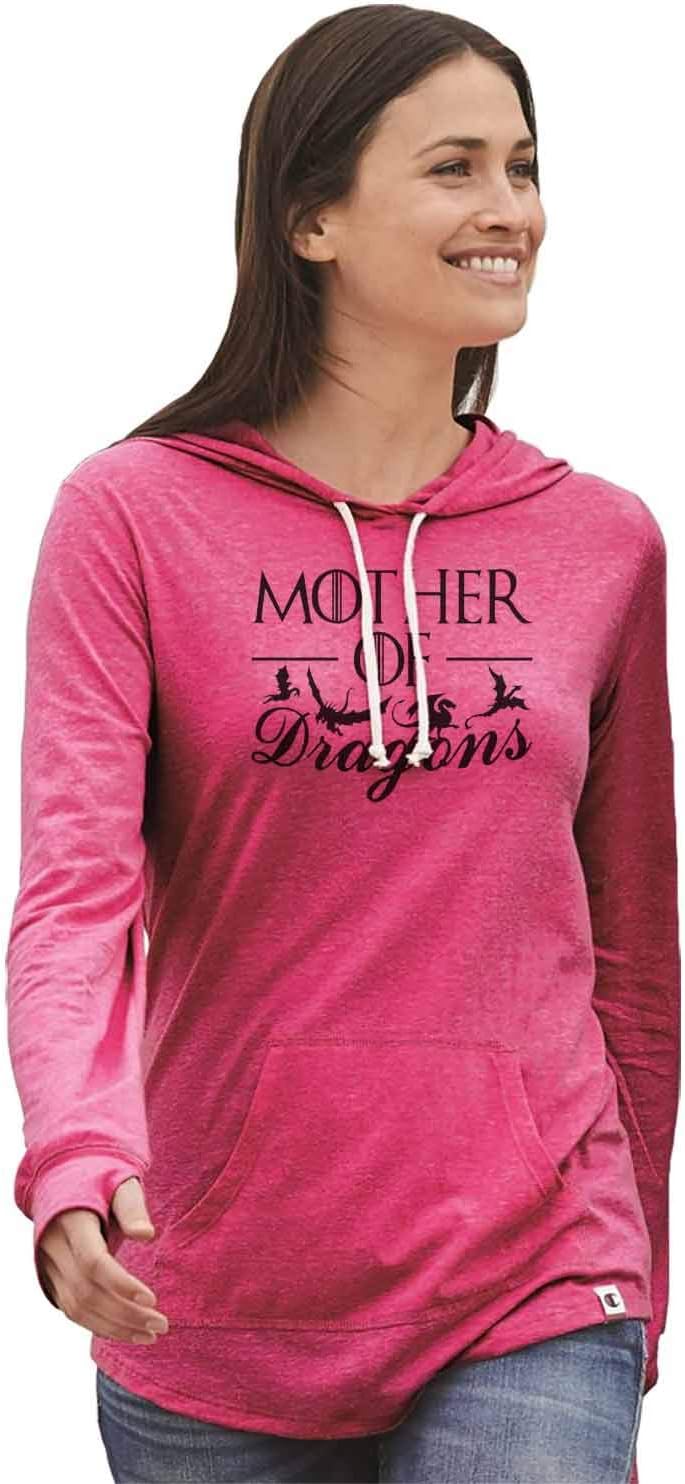 Women's Game Of Thrones Champion Hoodie “Mother Of Dragons" Light Weight Sweatshirt