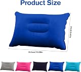 VEGCOO 5 Pack Inflatable Travel Pillows 22x34cm Flocked PVC Lightweight view 2