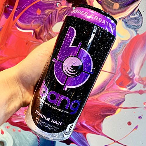 Bang Purple Haze Energy Drink, 0 Calories, Sugar Free with Super