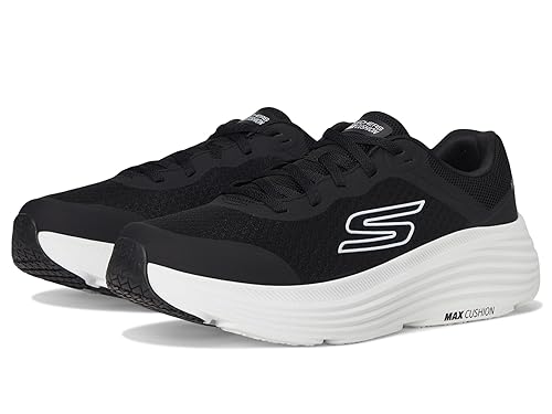 Skechers Men's Max Cushioning Endeavour Sneaker, Black/White, 13